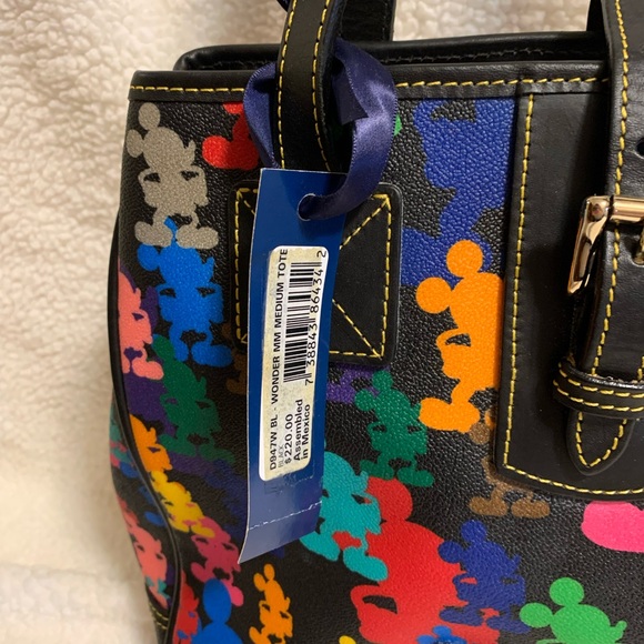 NWT Dooney & Bourke Disney 2010 Wonder Mickey Silhouettes Med Tote/Shoulder Bag - Picture 10 of 16